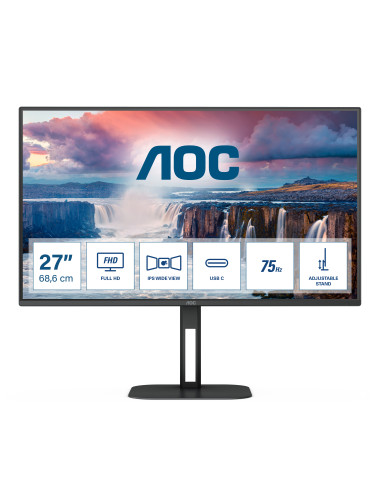 AOC V5 27V5C BK Monitor PC 68,6 cm (27") 1920 x 1080 Pixel Full HD LED Nero