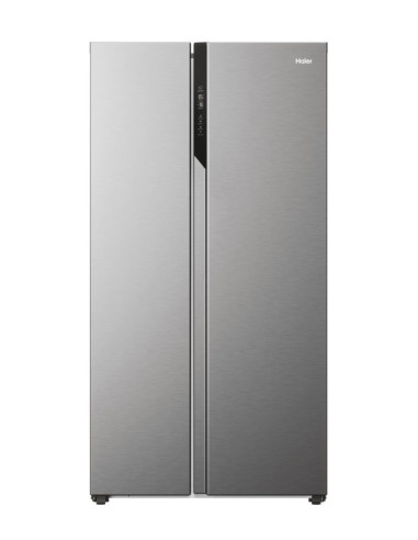 Haier SBS 90 Serie 5 HSR5918DNMP frigorifero side-by-side Libera installazione 528 L D Platino, Acciaio inox