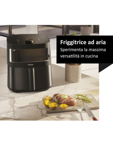 Haier HAF5TWA 011 7 L Indipendente 2000 W Friggitrice ad aria calda Nero