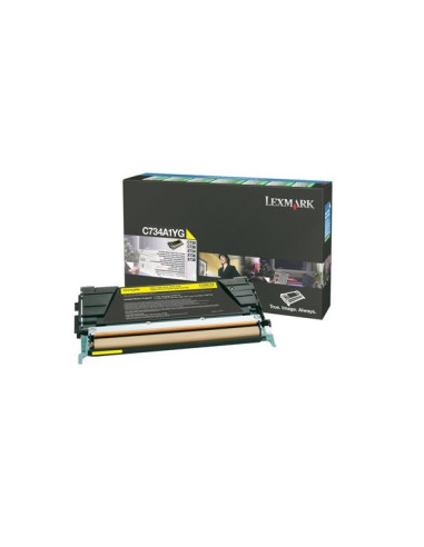 Lexmark C734A1YG cartuccia toner 1 pz Originale Giallo