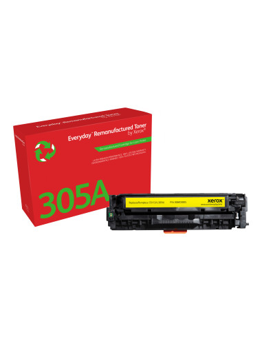 Everyday Toner rigenerato ™ di Xerox Giallo compatibile con HP 305A (CE412A), Capacità standard