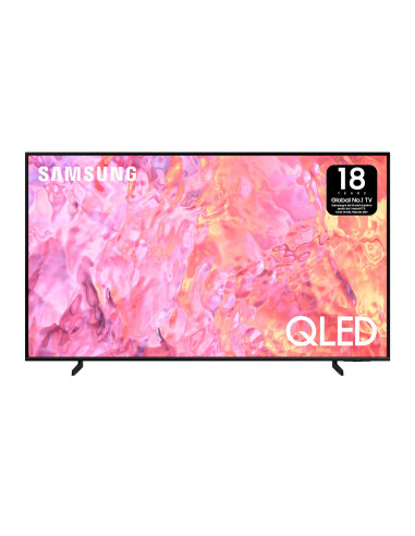 Samsung Series 6 TV QE75Q60CAUXZT QLED 4K, Smart TV 75" Processore Quantum 4K Lite, OTS Lite, Black 2023