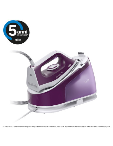 Braun CareStyle 1 Pro IS 1514 2200 W 1,7 L Piastra in Ceramica Viola