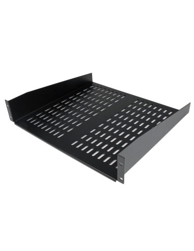 StarTech.com Scaffale cantilever per montaggio a rack universale con fessure 16" 2U - Ripiano per armadio server rack fisso -