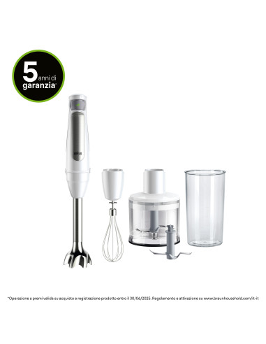 Braun MultiQuick 7 MQ7035I Minipimer Frullatore ad immersione Silver