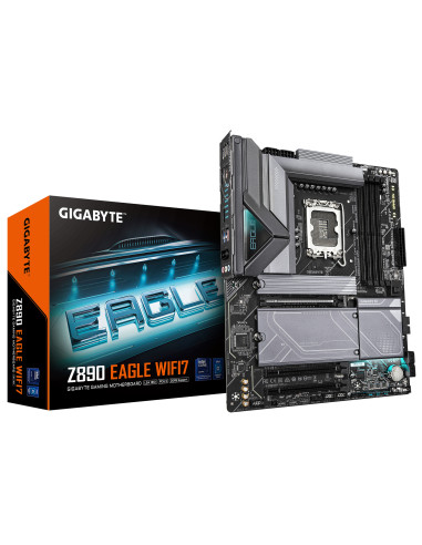 GIGABYTE Z890 EAGLE WIFI7 Scheda Madre - Supporta CPU Intel Core Ultra (Serie 2), VRM a 14+1+2 fasi, fino a 8800MHz DDR5 (OC),