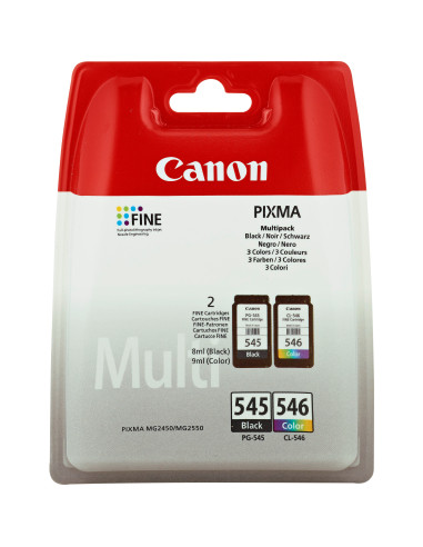 Canon Cartucce d'inchiostro Multipack PG-545 BK   Cl-546 C M Y