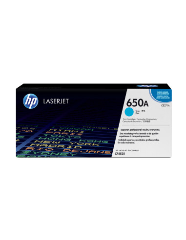 HP Cartuccia Toner originale ciano LaserJet 650A