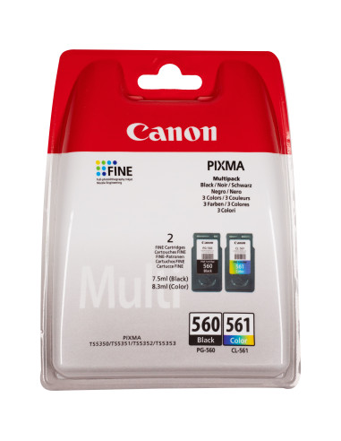 Canon Multipack con cartucce di inchiostro nero PG-560 e a colori CL-561