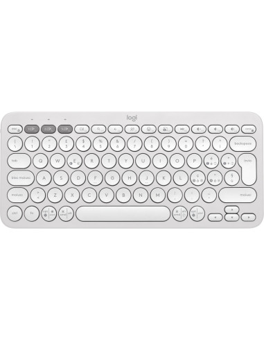 Logitech Pebble Keys 2 K380s tastiera Universale RF senza fili + Bluetooth QWERTY Italiano Bianco