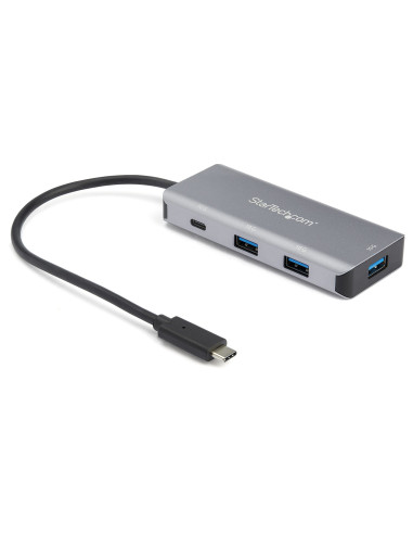 StarTech.com Hub USB C a 4 porte con 3x USB A e 1x USB C - Hub USB SuperSpeed 10Gbps USB Type-C 3.1 3.2 Gen 2 - Alimentato