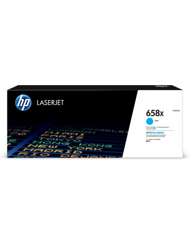 HP Cartuccia toner ciano originale LaserJet 658X ad alta capacità