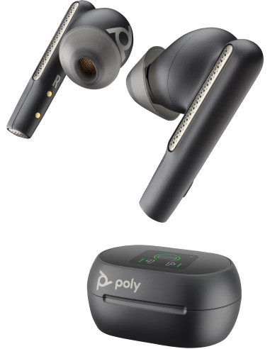 POLY Auricolari nerofumo Voyager Free 60+ UC + Adattatore BT700 USB-A + Custodia di ricarica touchscreen