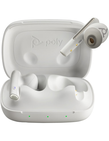 POLY Auricolari bianco sabbia Voyager Free 60 UC M + Adattatore BT700 USB-A + Custodia per ricarica di base