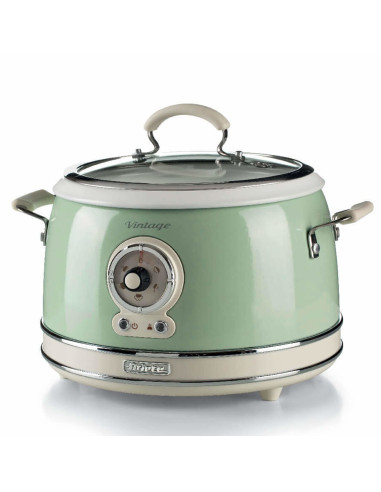 Ariete 2904 Rice Cooker - Cuociriso Elettrico con bowl in ceramica - Sushi fatto in casa - Multicooker - Linea Vintage - 3,5 L