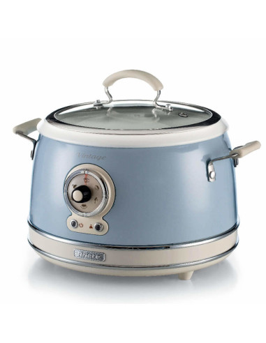 Ariete 2904 Rice Cooker - Cuociriso Elettrico con bowl in ceramica - Sushi fatto in casa - Multicooker - Linea Vintage - 3,5 L