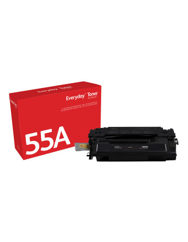 Everyday Toner ™ di Xerox Nero compatibile con HP 55A (CE255A), Capacità standard