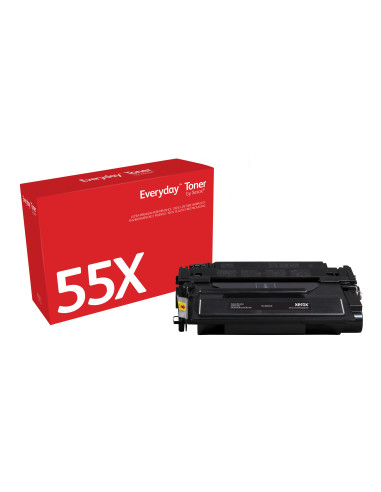 Everyday Toner ™ di Xerox Nero compatibile con HP 55X (CE255X), High capacity