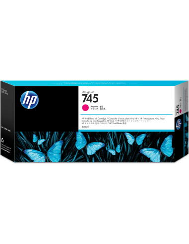 HP Cartuccia Inchiostro Magenta DesignJet 745, 300 ml