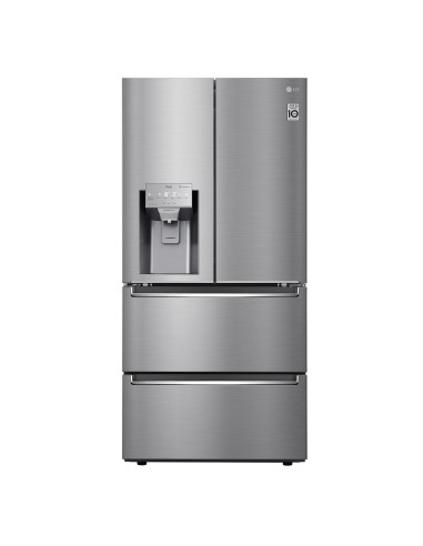 LG GML643PZ6F Frigorifero Multidoor Slim, Classe F, 517L, Dispenser con UVnano, Wi-Fi, Inox