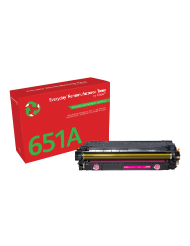 Everyday Toner rigenerato ™ di Xerox Magenta compatibile con HP 651A 650A 307A (CE343A CE273A CE743A), Capacità standard