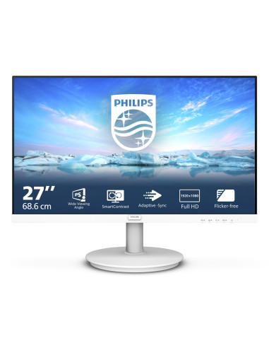 Philips V Line 271V8AW 00 Monitor PC 68,6 cm (27") 1920 x 1080 Pixel Full HD LCD Bianco