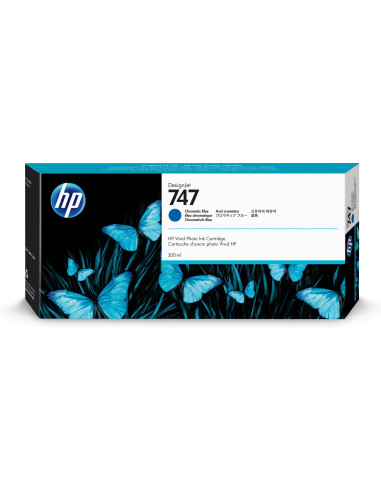 HP Cartuccia di inchiostro blu cromatico 747 DesignJet da 300 ml