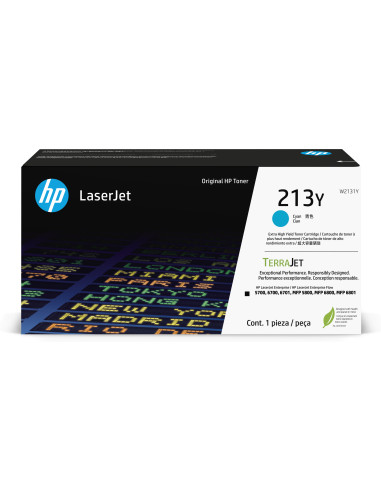 HP Cartuccia toner originale ciano ad altissima capacità LaserJet 213Y