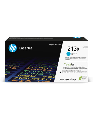 HP Cartuccia toner originale ciano ad alta capacità LaserJet 213X