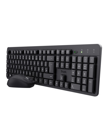 Trust TKM-360 tastiera Mouse incluso Ufficio RF Wireless QWERTY Italiano Nero