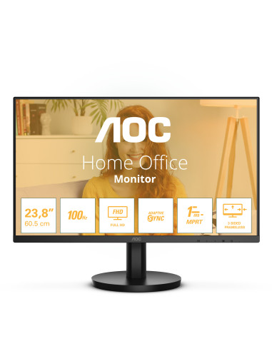 AOC 24B3HMA2 Monitor PC 60,5 cm (23.8") 1920 x 1080 Pixel Full HD LED Nero