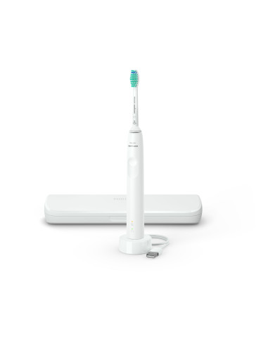 Philips 3100 series Sonicare Spazzolino Elettrico Sonico Bianco, con custodia da viaggio HX3673 13