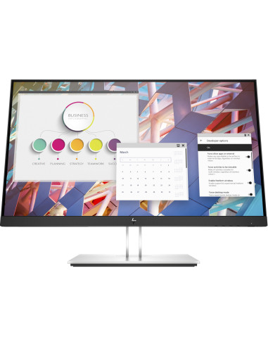 HP E-Series E24 G4 Monitor PC 60,5 cm (23.8") 1920 x 1080 Pixel Full HD LCD Nero, Argento