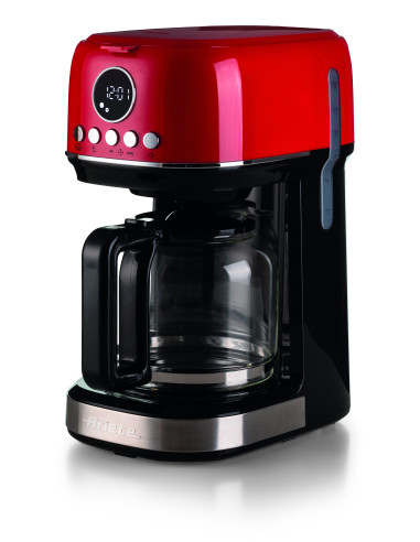 Ariete 1396 Macchina da caffè con filtro Moderna, Caffè americano, Capacità fino a 15 tazze, Base riscaldante, Display LCD,