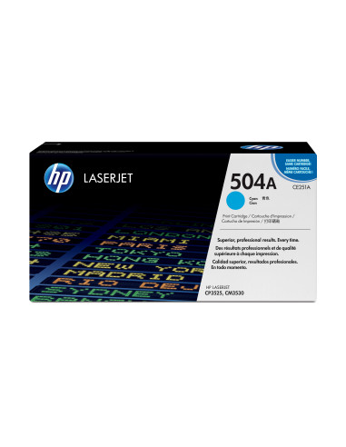 HP Cartuccia Toner originale ciano LaserJet 504A