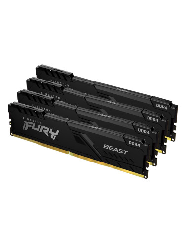 Kingston Technology FURY Beast 32GB 3600MT s DDR4 CL17 DIMM (Kit da 4) Black