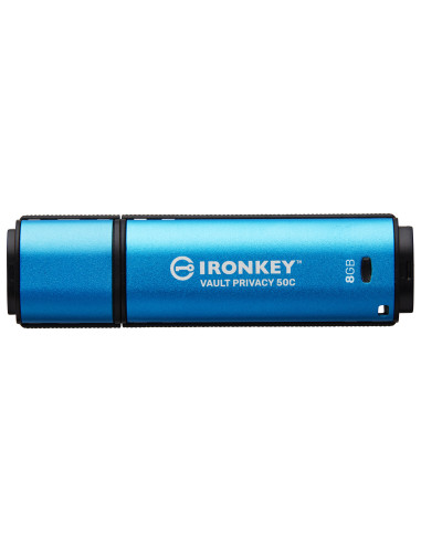 Kingston Technology IronKey 8 GB USB-C Vault Privacy 50C crittografia AES-256, FIPS 197