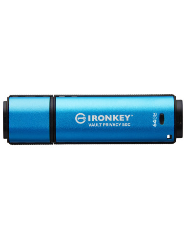 Kingston Technology IronKey 64 GB USB-C Vault Privacy 50C crittografia AES-256, FIPS 197