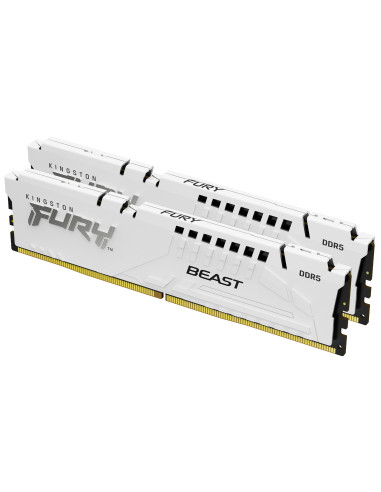 Kingston Technology FURY Beast 64 GB 5200 MT s DDR5 CL36 DIMM (Kit da 2) White EXPO