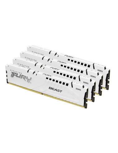 Kingston Technology FURY Beast 64 GB 5600 MT s DDR5 CL40 DIMM (Kit da 4) White XMP