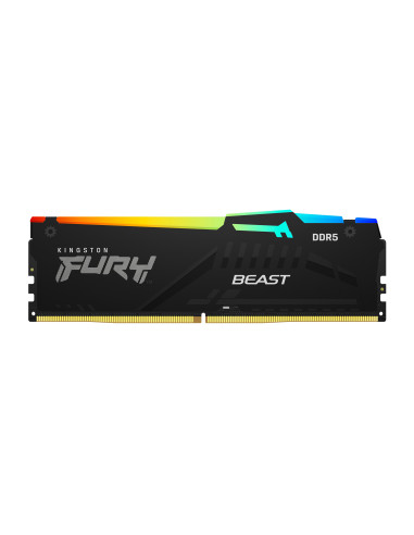 Kingston Technology FURY Beast 64 GB 6000 MT s DDR5 CL40 DIMM (Kit da 4 moduli) RGB XMP