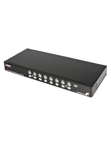 StarTech.com Switch KVM USB PS 2 a 16 porte montabile a rack 1U, con OSD