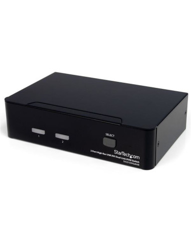 StarTech.com Switch KVM dual link DVI USB alta risoluzione a 2 porte con audio