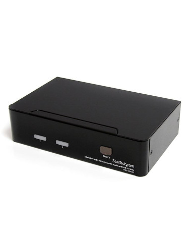 StarTech.com Switch KVM DVI USB 2 porte, con audio e hub USB 2.0