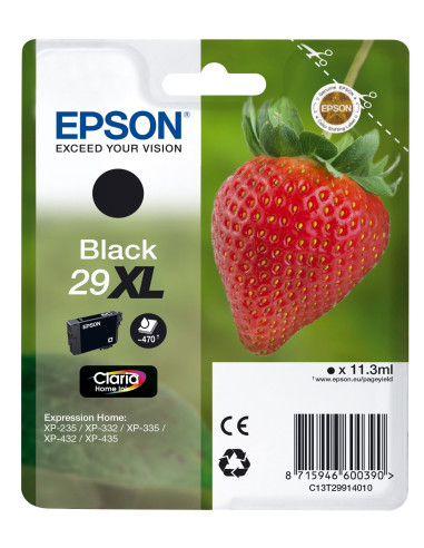 Epson Strawberry 29XL cartuccia d'inchiostro 1 pz Originale Resa elevata (XL) Nero