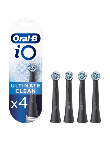 Oral-B iO Ultimate Clean Testine Di Ricambio Nere , 4 Pezzi