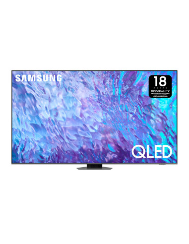 Samsung Series 8 TV QE98Q80CATXZT QLED 4K, Smart TV 98" Processore Neural Quantum 4K, SuperSlim Design, Carbon Silver 2023