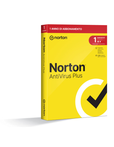 Norton Antivirus Plus 2024 | 1 Dispositivo | Licenza di 1 anno | PC o Mac