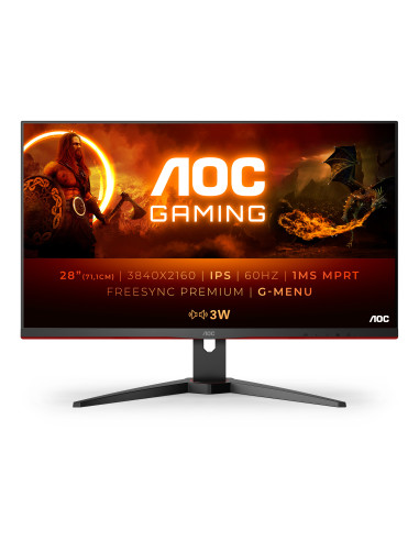 AOC G2 U28G2AE BK LED display 71,1 cm (28") 3840 x 2160 Pixel 4K Ultra HD Nero