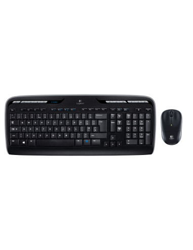 Logitech Wireless Combo MK330 tastiera Mouse incluso Ufficio USB QWERTY US International Nero